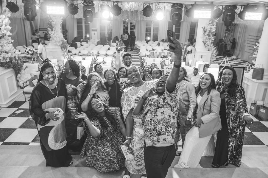 A joyful group moment at Echoes of Worship